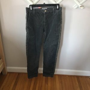 Charcoal Gray Corduroy Mom Jeans